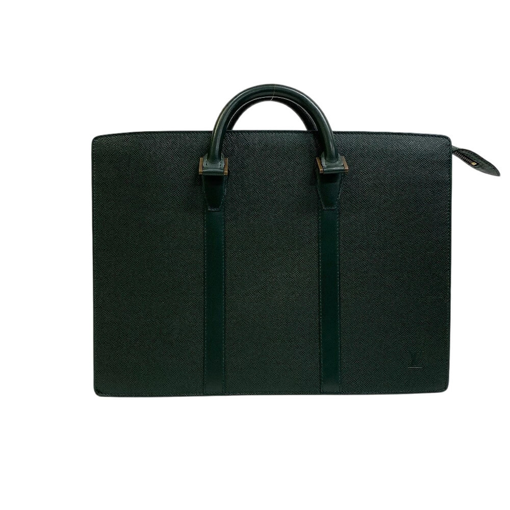 Louis Vuitton Green Taiga Bag Rosan Trip Documents Business Porte